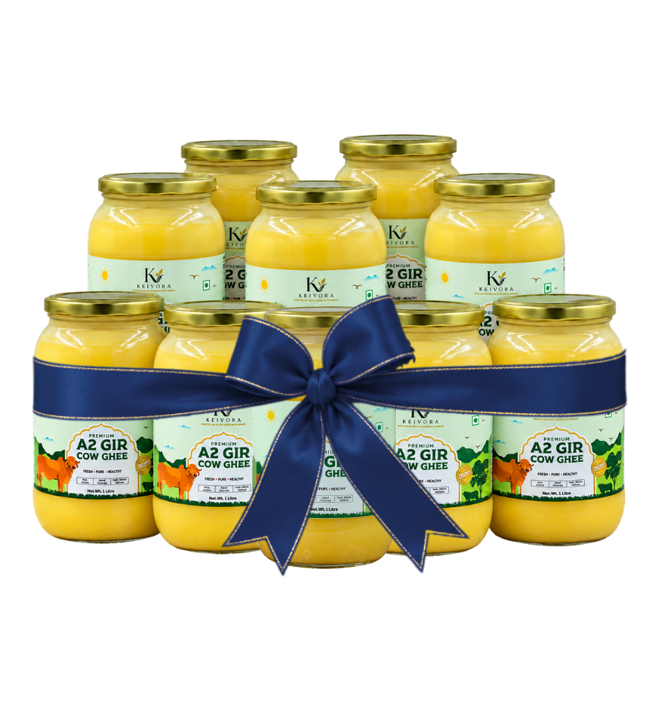 Gir Cow Bilona Ghee<br> Pack: 10 x 1L