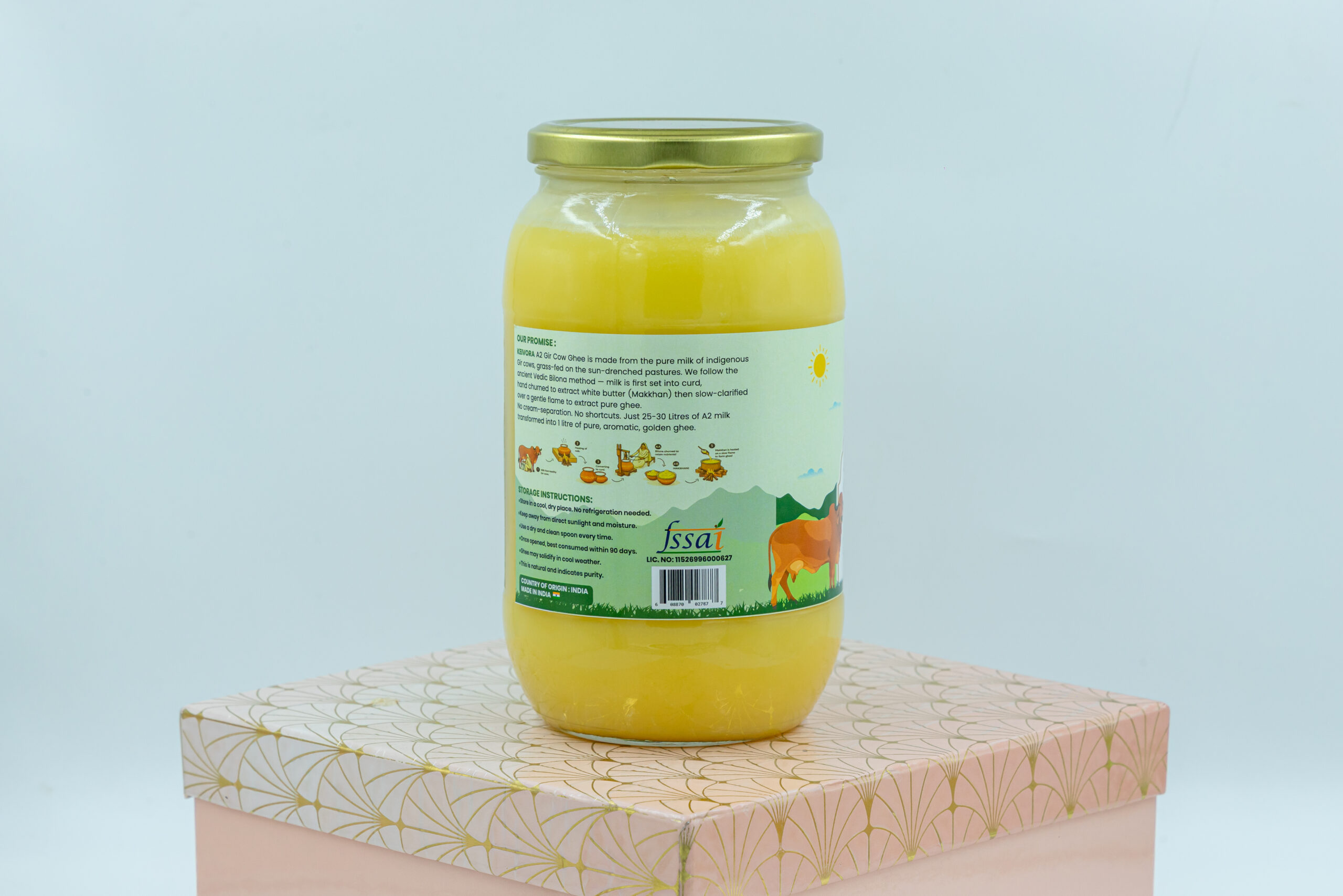 Best Seller : Pure Gir Cow Bilona Ghee - 1 Litre - Image 7